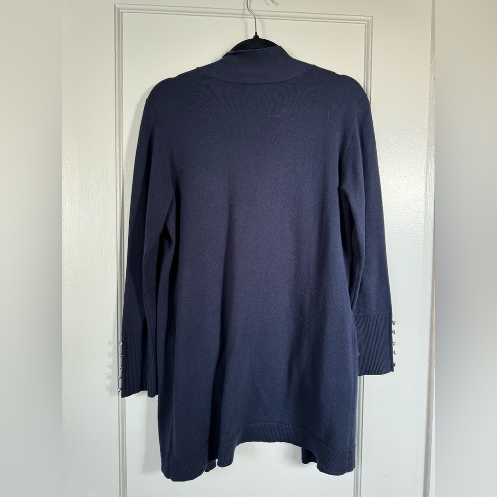 Deep Blue Open Cardigan - Picture 2 of 3